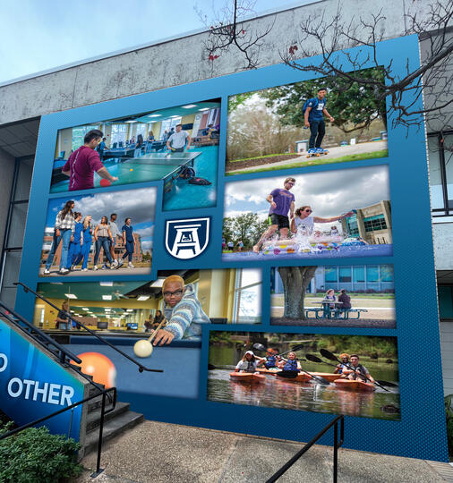 Campus Recreation Center Wall Mural Mockup