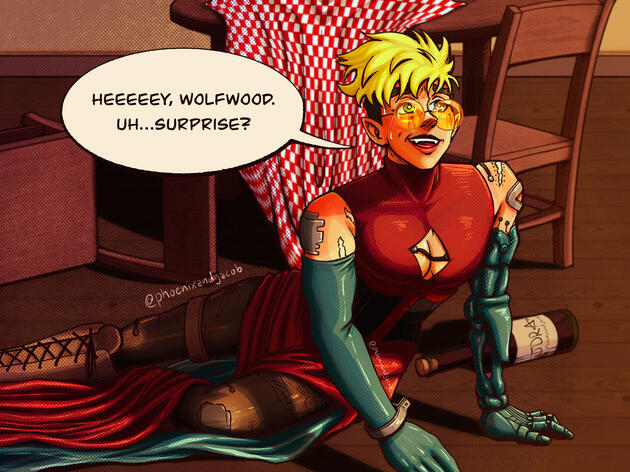 Vash in a Dress: Trigun Fanart (2024)